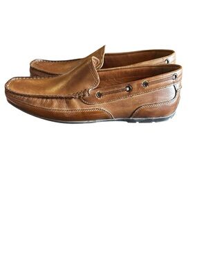 Bass Brown Leather Slip-On Driving Loafers Size 11.5